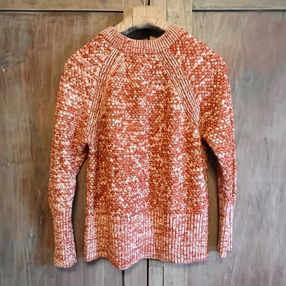 UNIVERSAL THREAD Sweater Brick Red/Cream Basket Weave pattern Medium weight XL - Picture 2 of 7